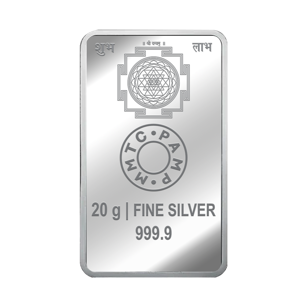 20 g Laxmi Colored Silver Bar 999.9 Purity