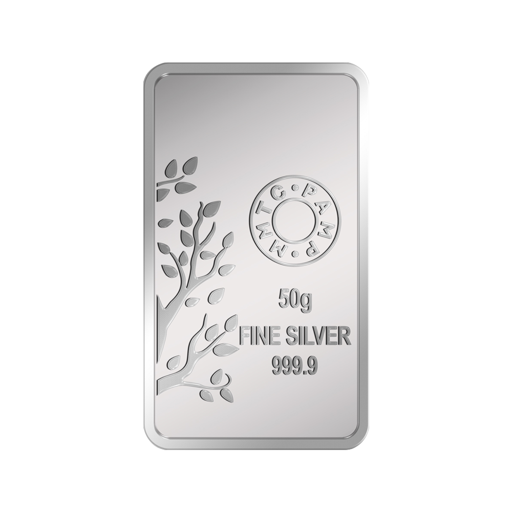 50 g Silver Bar Banyan Tree 999.9 Purity