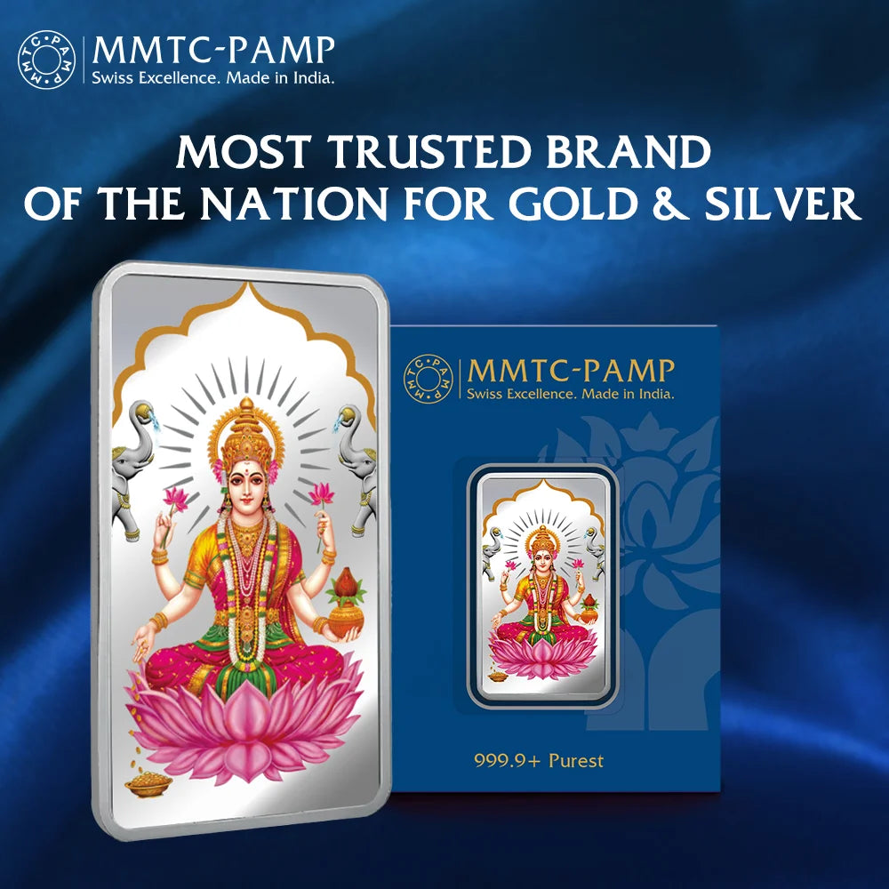 20 g Laxmi Colored Silver Bar 999.9 Purity