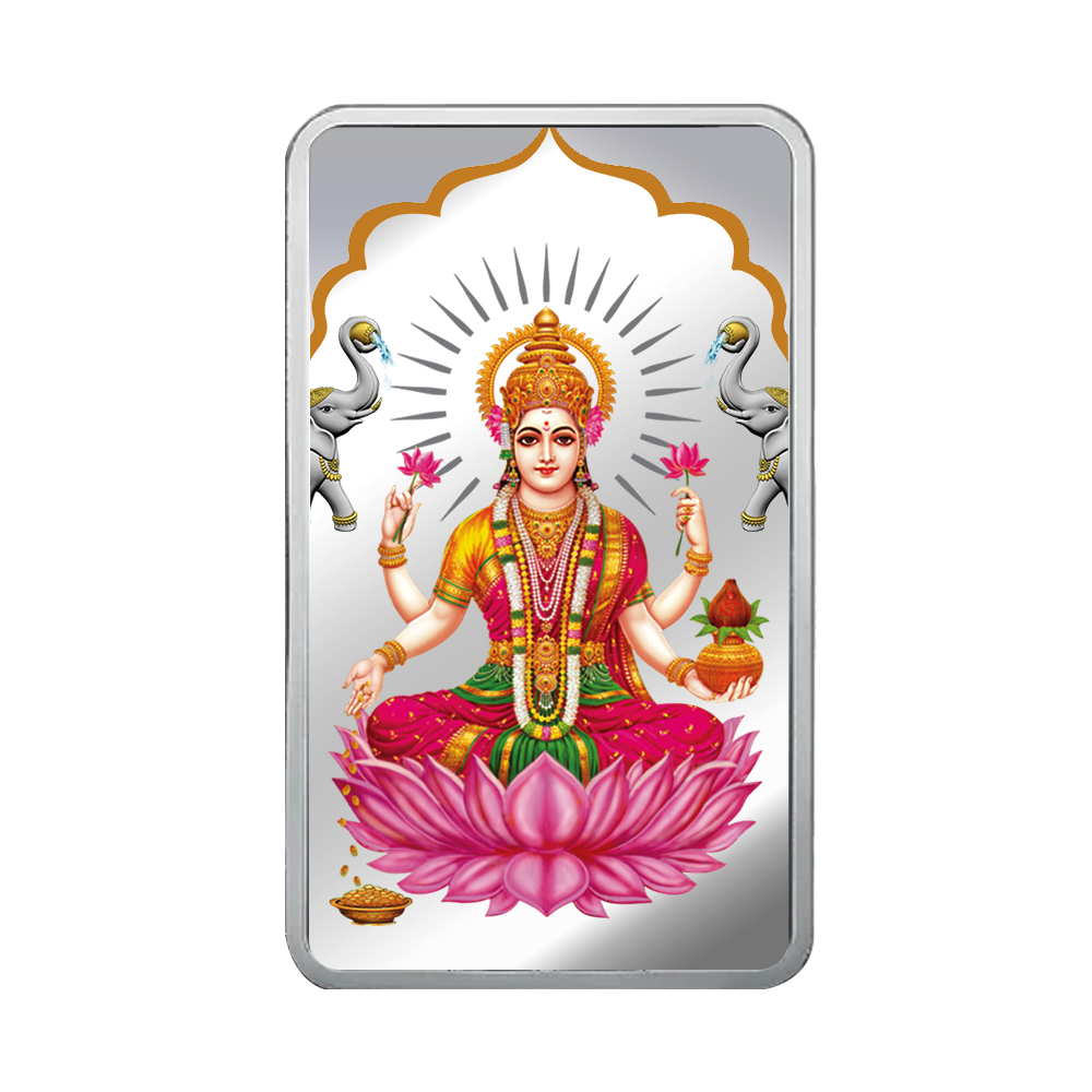 20 g Laxmi Colored Silver Bar 999.9 Purity