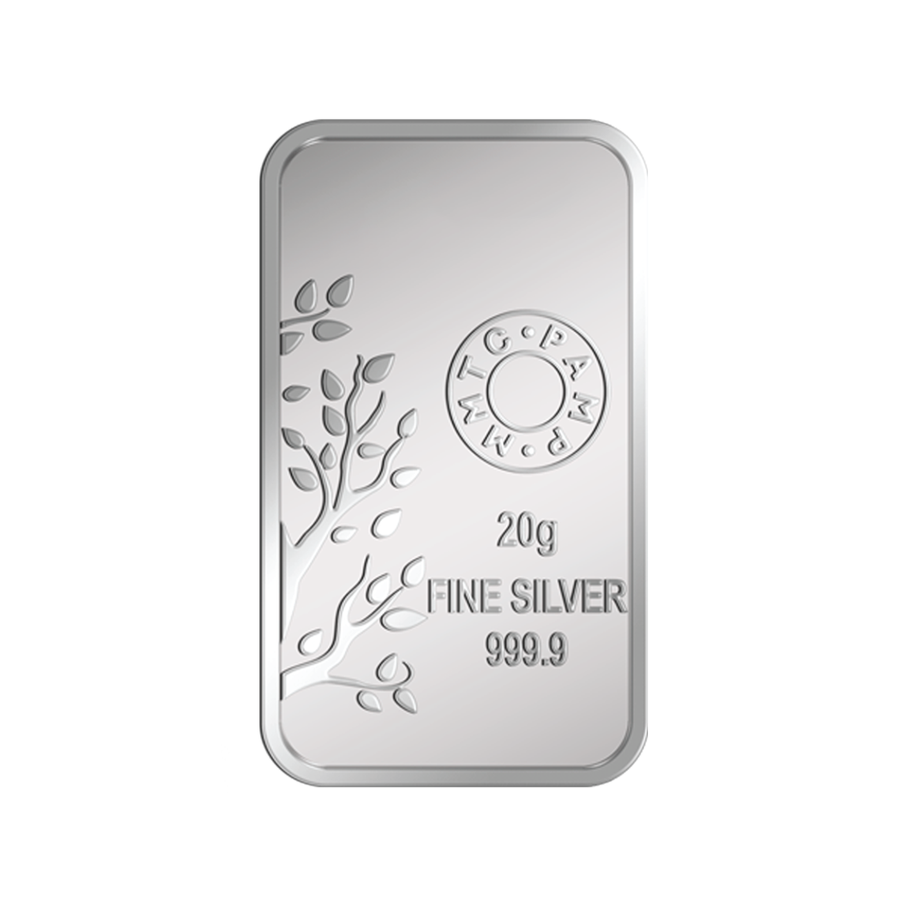 20 g Silver Bar Banyan Tree 999.9 Purity