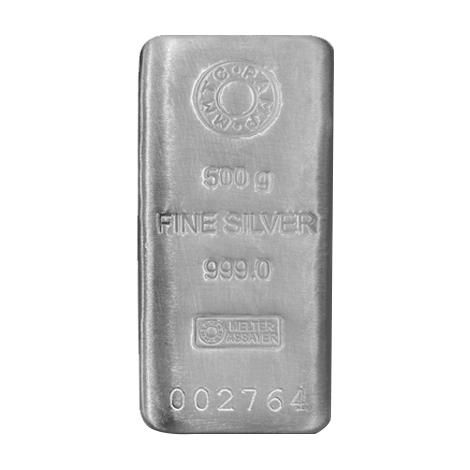 500 g Silver Casted Bar 999 Purity