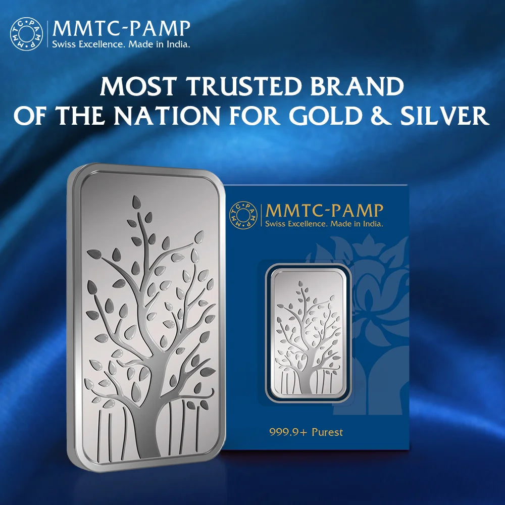 100 g Silver Bar Banyan Tree 999.9 Purity