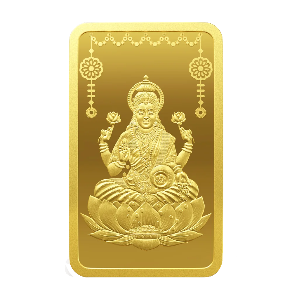 10 g Lakshmi लक्ष्मी Gold bar 24K 999.9 Purity